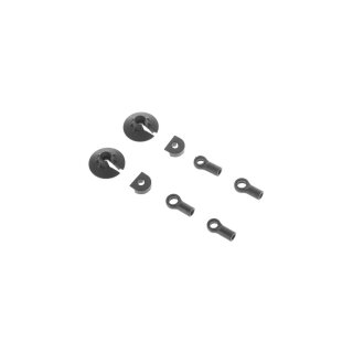 Arrma AR330338 Shock Rod End Set Nero (2) - ARAC8971