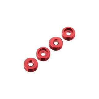 Arrma Nut Front Hub Aluminum Red (4) - ARAC9920