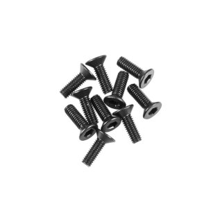 Axial AX31372 M2.6x8mm Hex Socket Flat Head Black (10) - AXIC3372