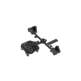 Axial AX31437 AR44 Diff Cover & Link Mounts Black - AXIC1437