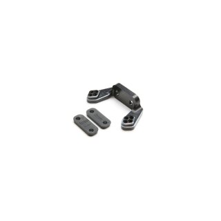 TLR Rear Camber Block, Black, w/Inserts: 22 4.0 - TLR334051