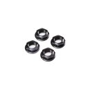 Losi 17mm Flanged Wheel Nut, Black (4): Super Rock Rey -...