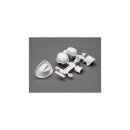 Axial Drivers Head and Hat Set (White) - AXI31635