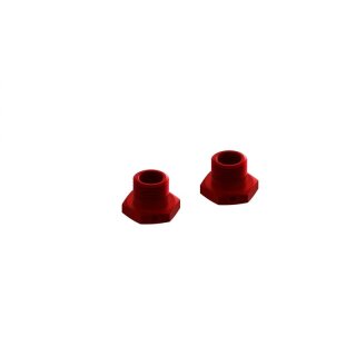 Arrma Aluminum Wheel Hex 17mm 14.6mm Thick Red (2) - ARA311035