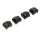 Axial AR45P AR45 Differential Covers, Black: SCX10 III - AXI232044