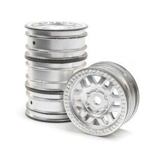 Axial 1.0 KMC Machete Wheels, Satin (4): SCX24 - AXI40005