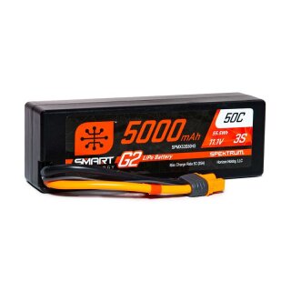 Spektrum Smart Lipo Akku 5000mAh 3S 11.1V Smart G2 LiPo 50C Hard Case - SPMX53S50H3