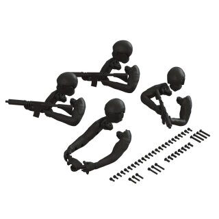 Arrma Driver Figure Set (Black) - ARA480057