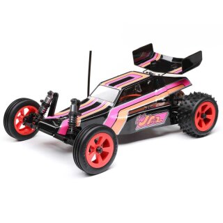 Losi 1/16 mini JRX2 RC-Auto 2WD Buggy Brushed RTR Black - LOS01020T3